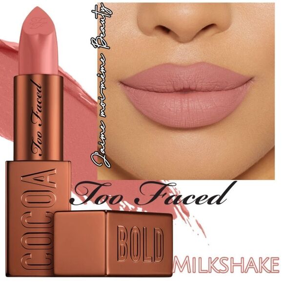 Too Faced Cocoa Bold Lipstick-Milkshake (Muted Neutral Pink) - Picture 1 of 15